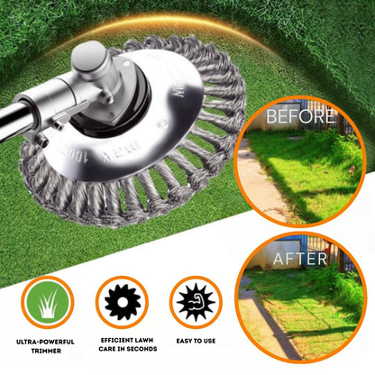 PowerBrush Trimmer Head | Carbon Steel | Easy Installation