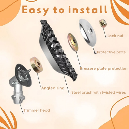 PowerBrush Trimmer Head | Carbon Steel | Easy Installation
