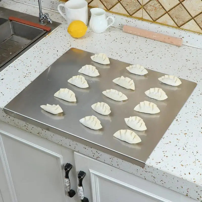 Chopping Board in Stainless Steel for Kitchen Use