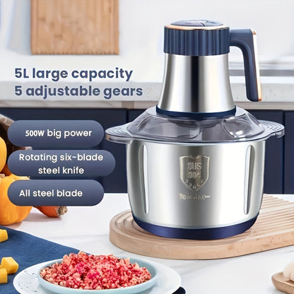 Versatile 5L Kitchen All-in-One Processor & Chopper