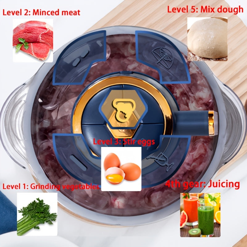 Versatile 5L Kitchen All-in-One Processor & Chopper