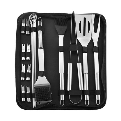 BBQ Cooking Utensil Set in Stainless Steel