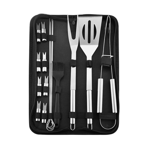 BBQ Cooking Utensil Set in Stainless Steel