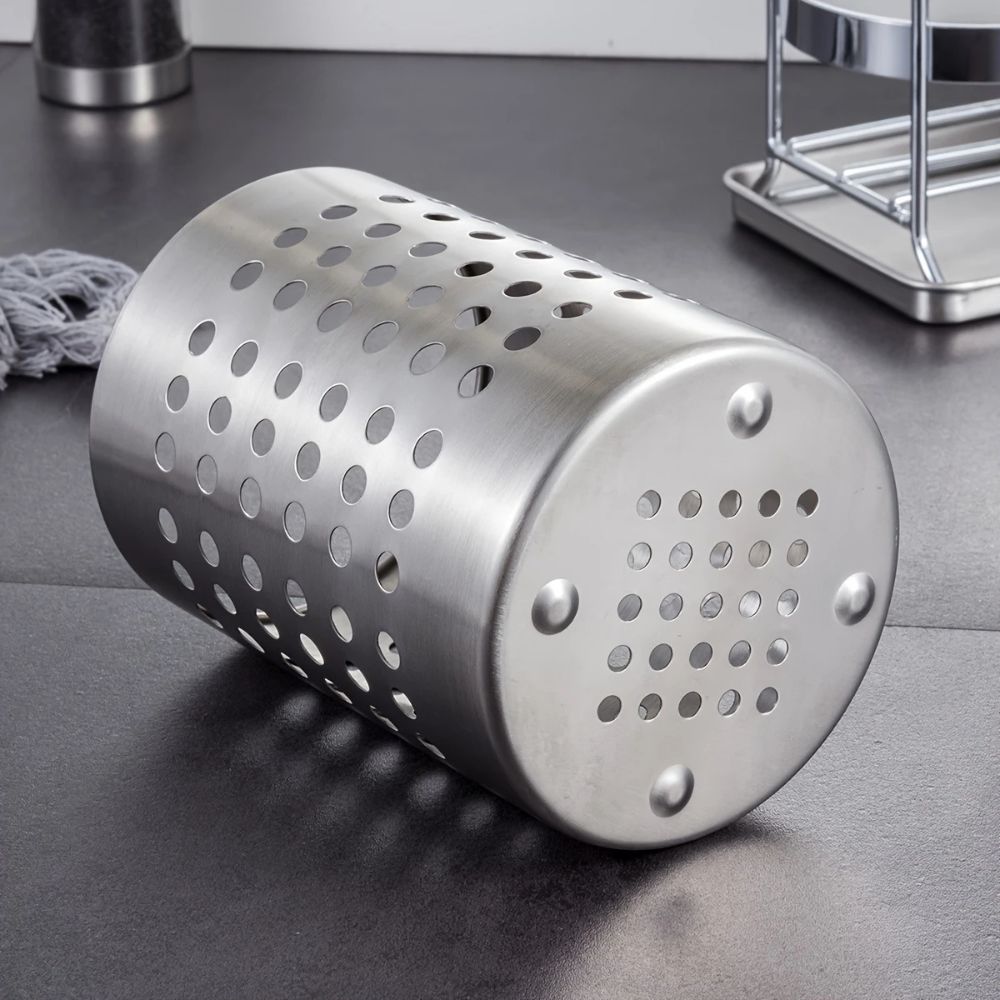 Chic Stainless Steel Kitchen Utensil Organizer