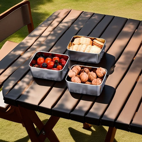 Stackable Stainless Steel Meal Storage Containers for Organization