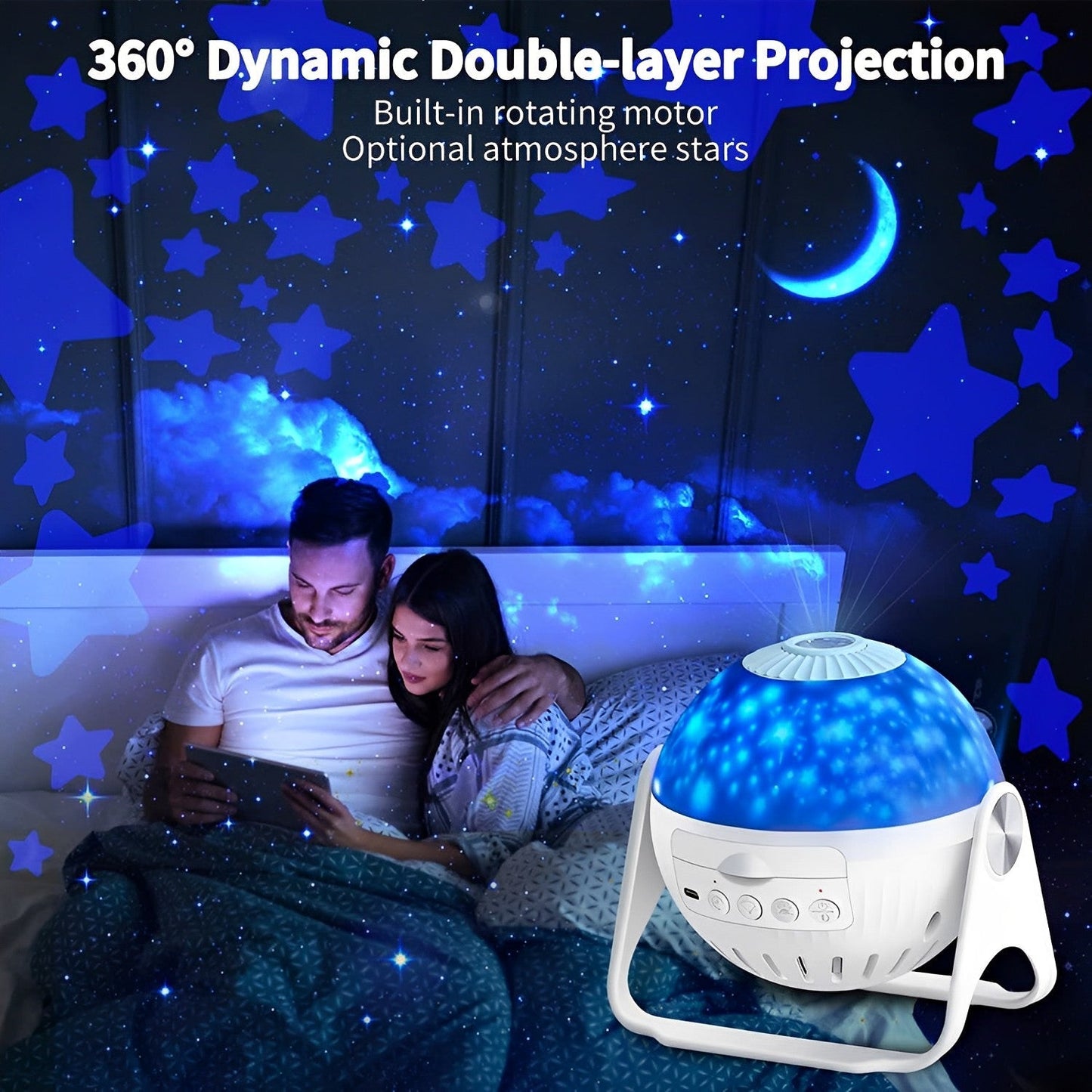 Celestial Dreams - 7-in-1 Star Projector for Home Ambiance
