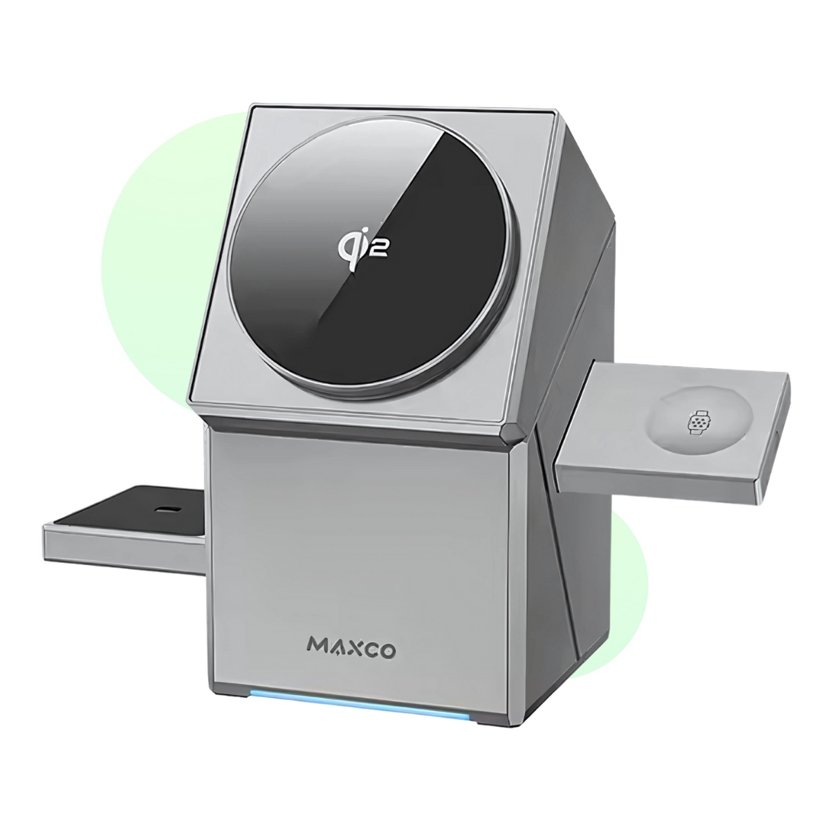 Magnetic Qi Wireless Charger for Phone – 3-in-1 Design