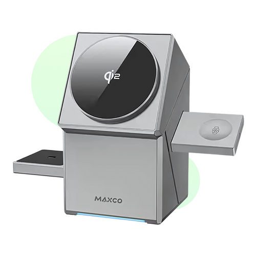 Magnetic Qi Wireless Charger for Phone – 3-in-1 Design
