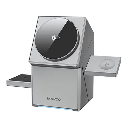 Magnetic Qi Wireless Charger for Phone – 3-in-1 Design