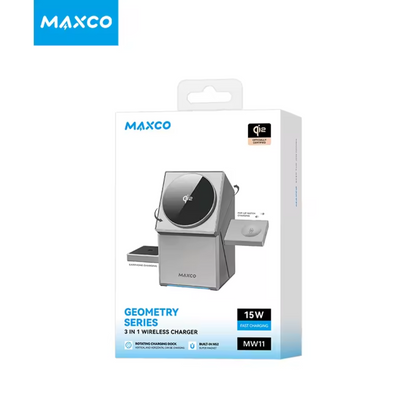 Magnetic Qi Wireless Charger for Phone – 3-in-1 Design