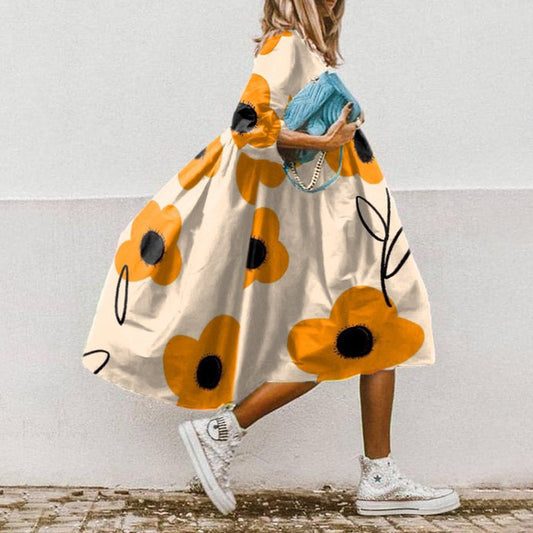 Elysian Dream - Floral Print Summer Dress