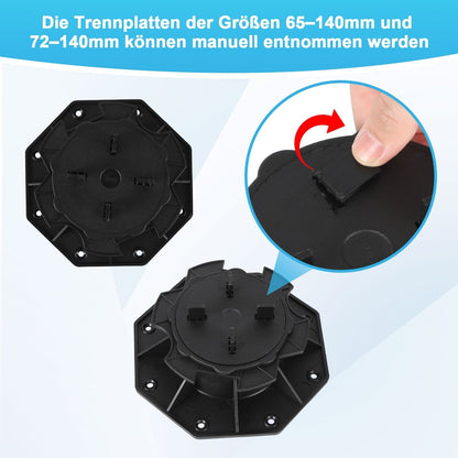 Height Adjustable Pedestal Support Plate
