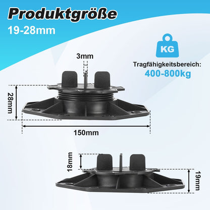 Height Adjustable Pedestal Support Plate