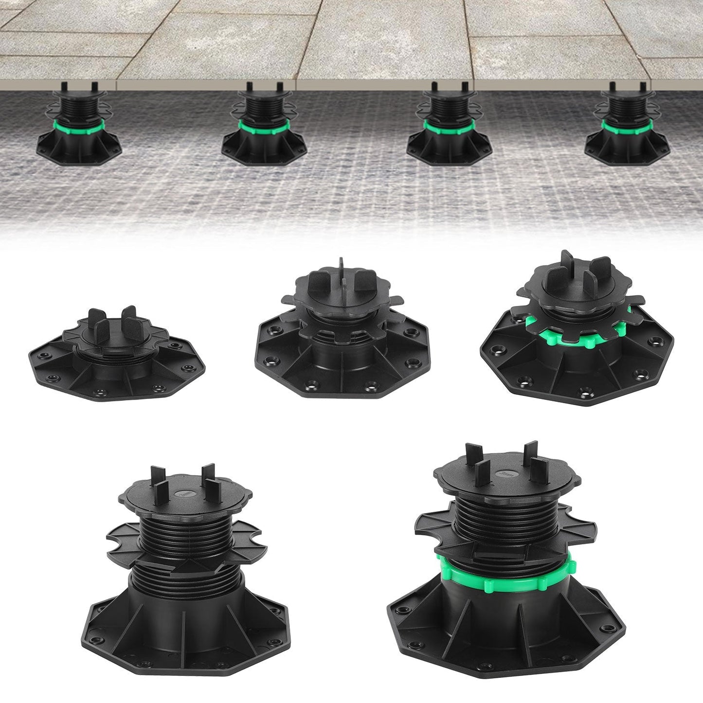 Height Adjustable Pedestal Support Plate