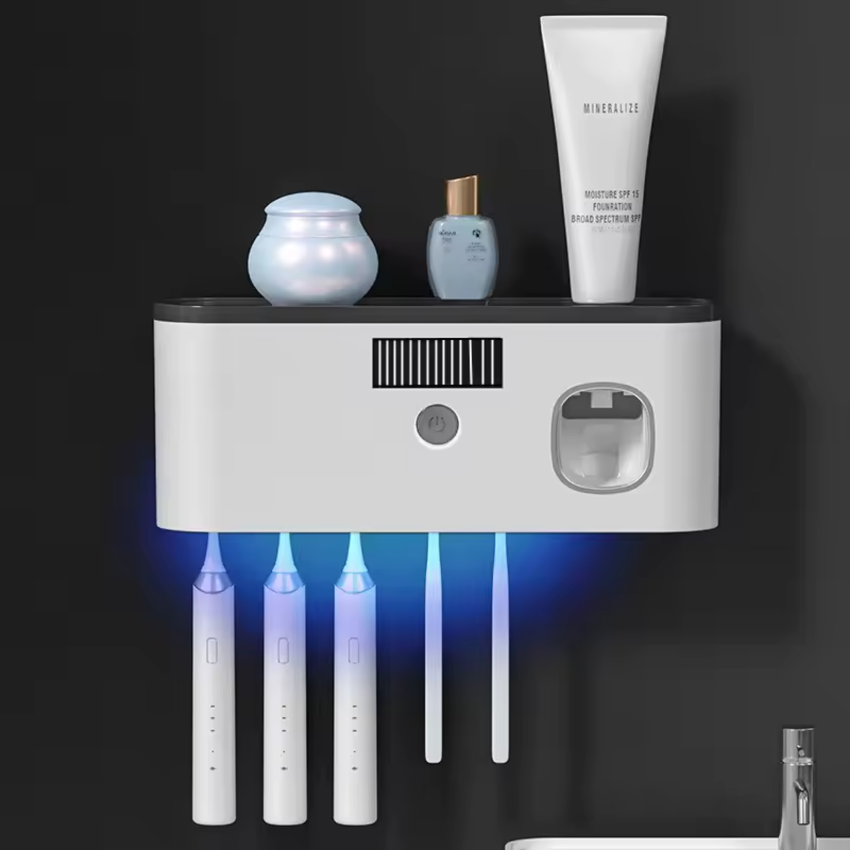 Toothbrush UV Sterilizer – Wall-Mounted Disinfection Unit
