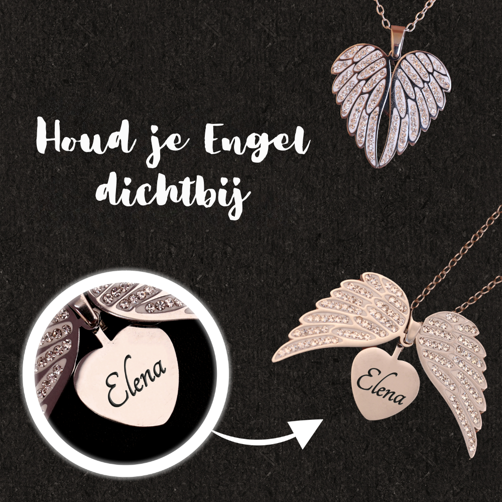 Engelenhart Pendant Necklace – Elegant Jewelry with Gold or Silver Engraving