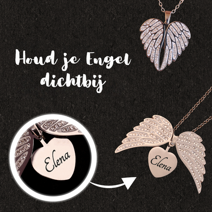 Engelenhart Pendant Necklace – Elegant Jewelry with Gold or Silver Engraving