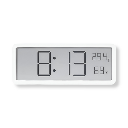 Digital LED Wall Clock with Large Display for Temperature and Humidity