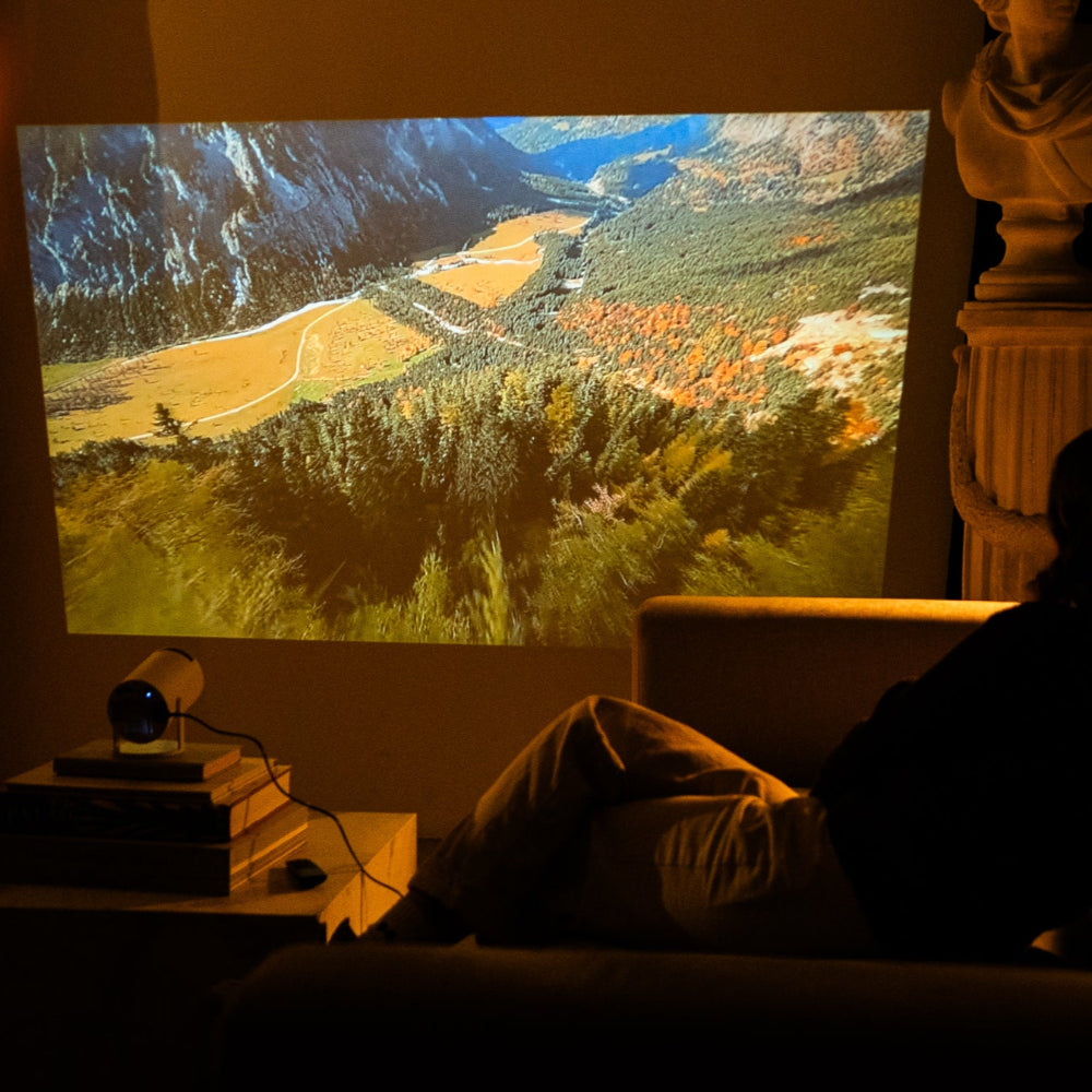 Wireless Home Theater Projector with Bluetooth & WiFi