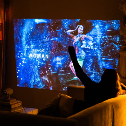 Wireless Home Theater Projector with Bluetooth & WiFi