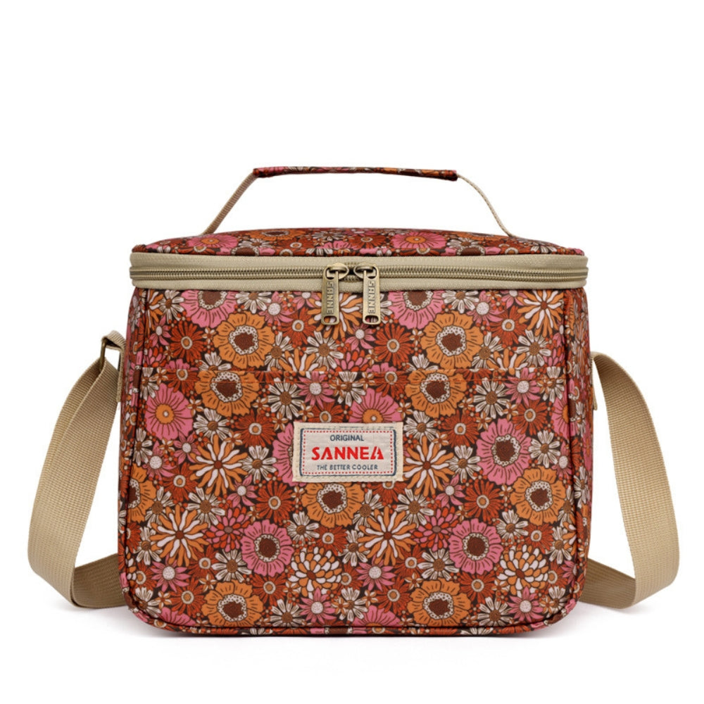 Chic Vintage Floral Insulated Lunch Tote