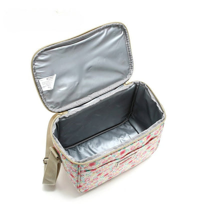 Chic Vintage Floral Insulated Lunch Tote