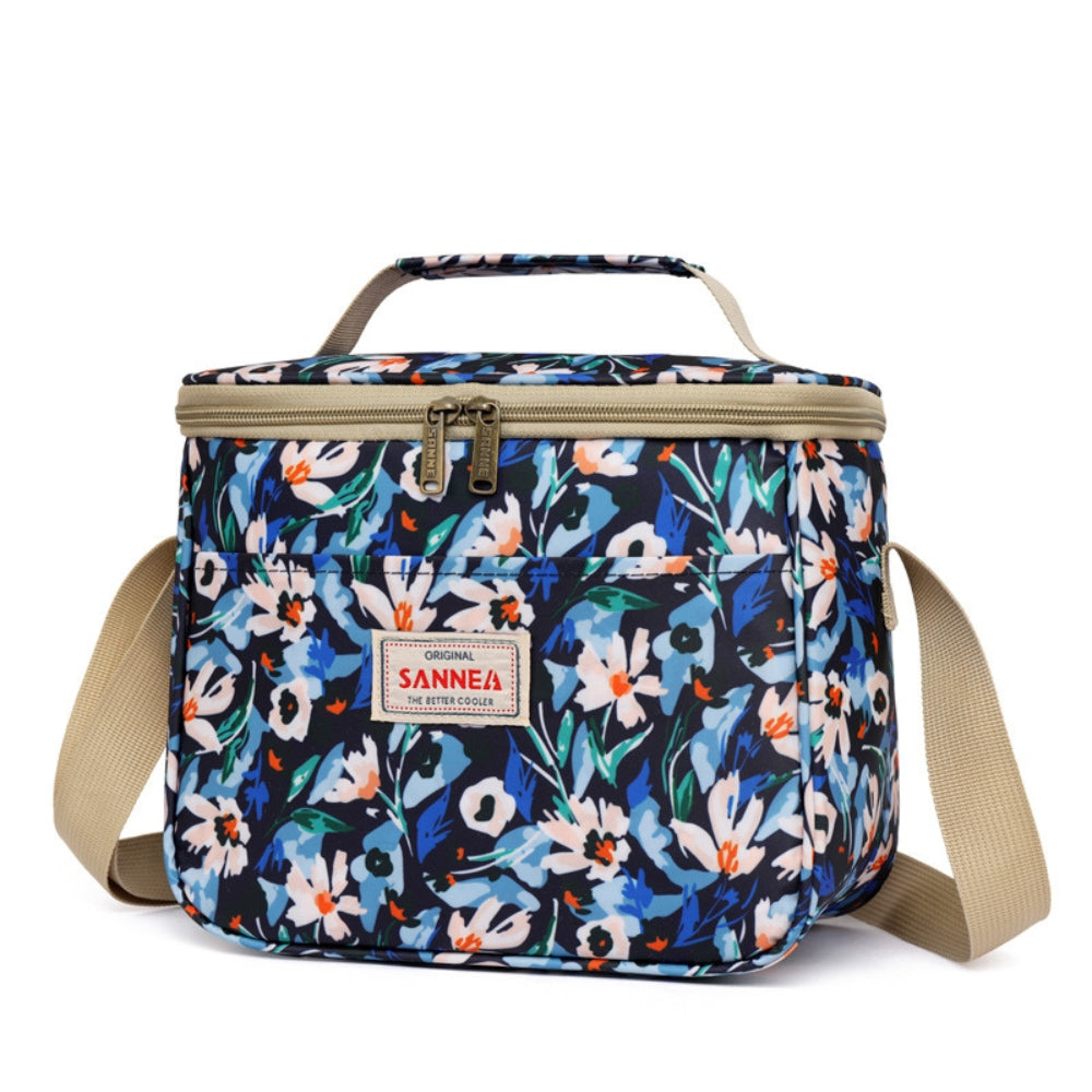 Chic Vintage Floral Insulated Lunch Tote