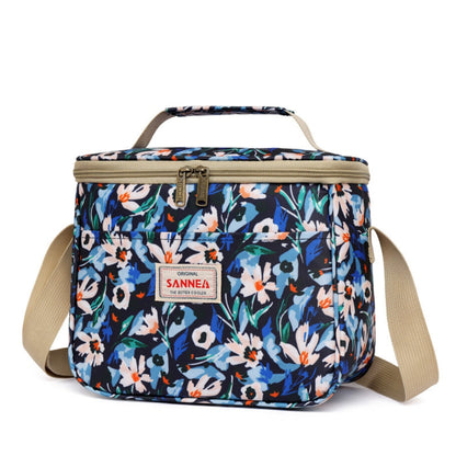 Chic Vintage Floral Insulated Lunch Tote