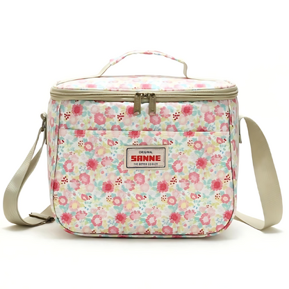 Chic Vintage Floral Insulated Lunch Tote