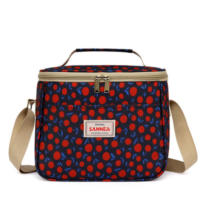 Chic Vintage Floral Insulated Lunch Tote