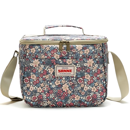 Chic Vintage Floral Insulated Lunch Tote