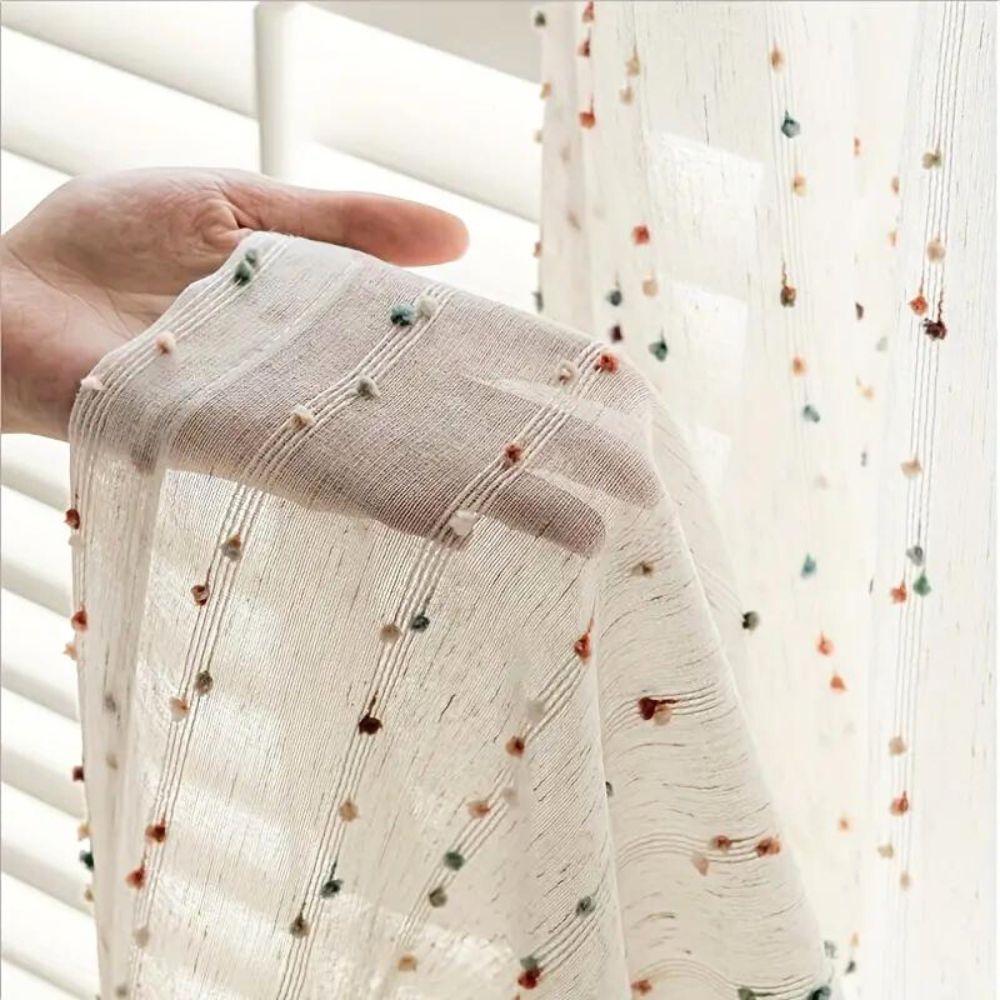 Vivid Spectrum Tulle Drapes for a Playful Ambiance