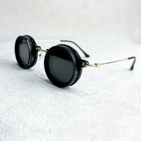 Thick glasses frame - golden legs