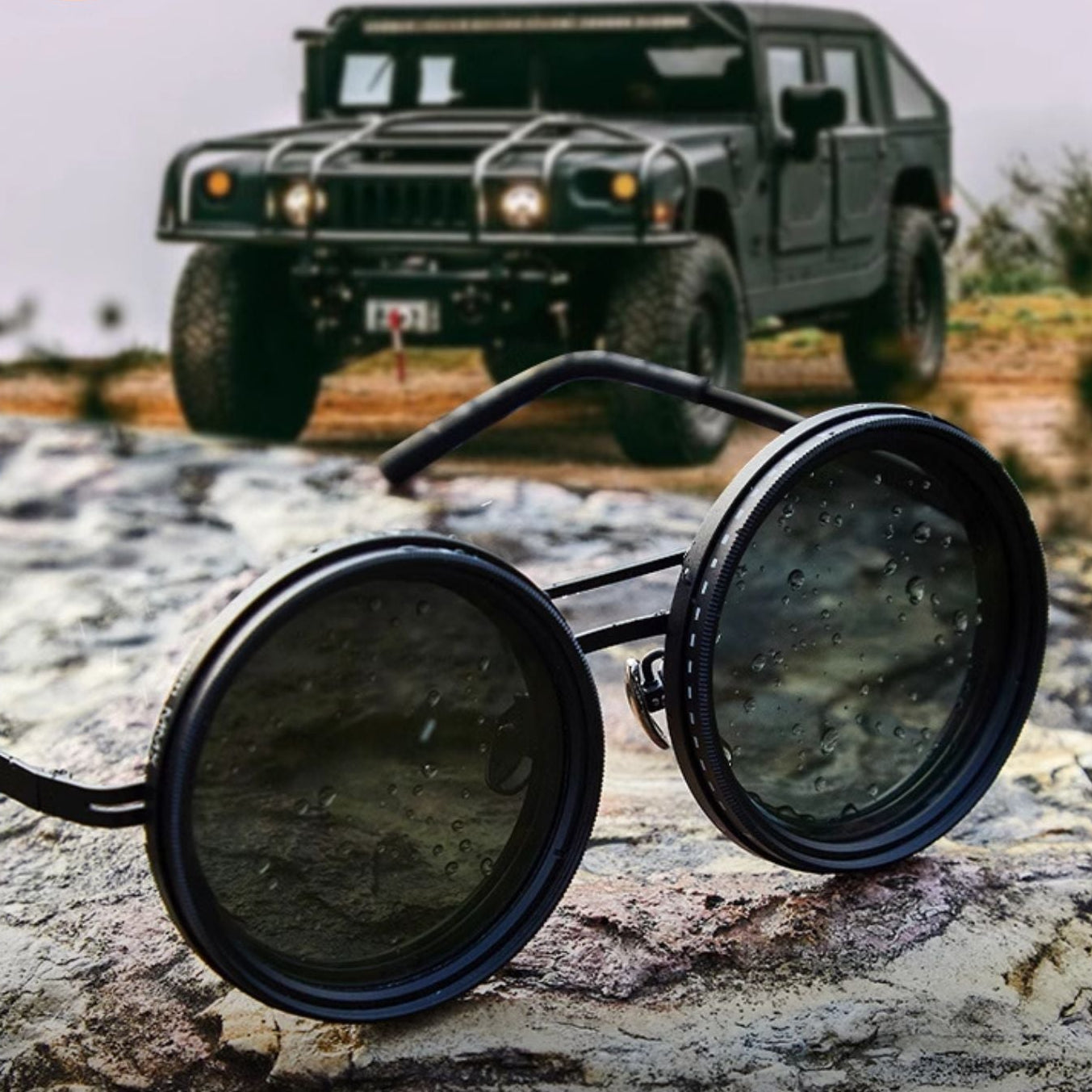 Polarized Sunglasses for Men and Women – Retro Style with Adjustable Light Filter