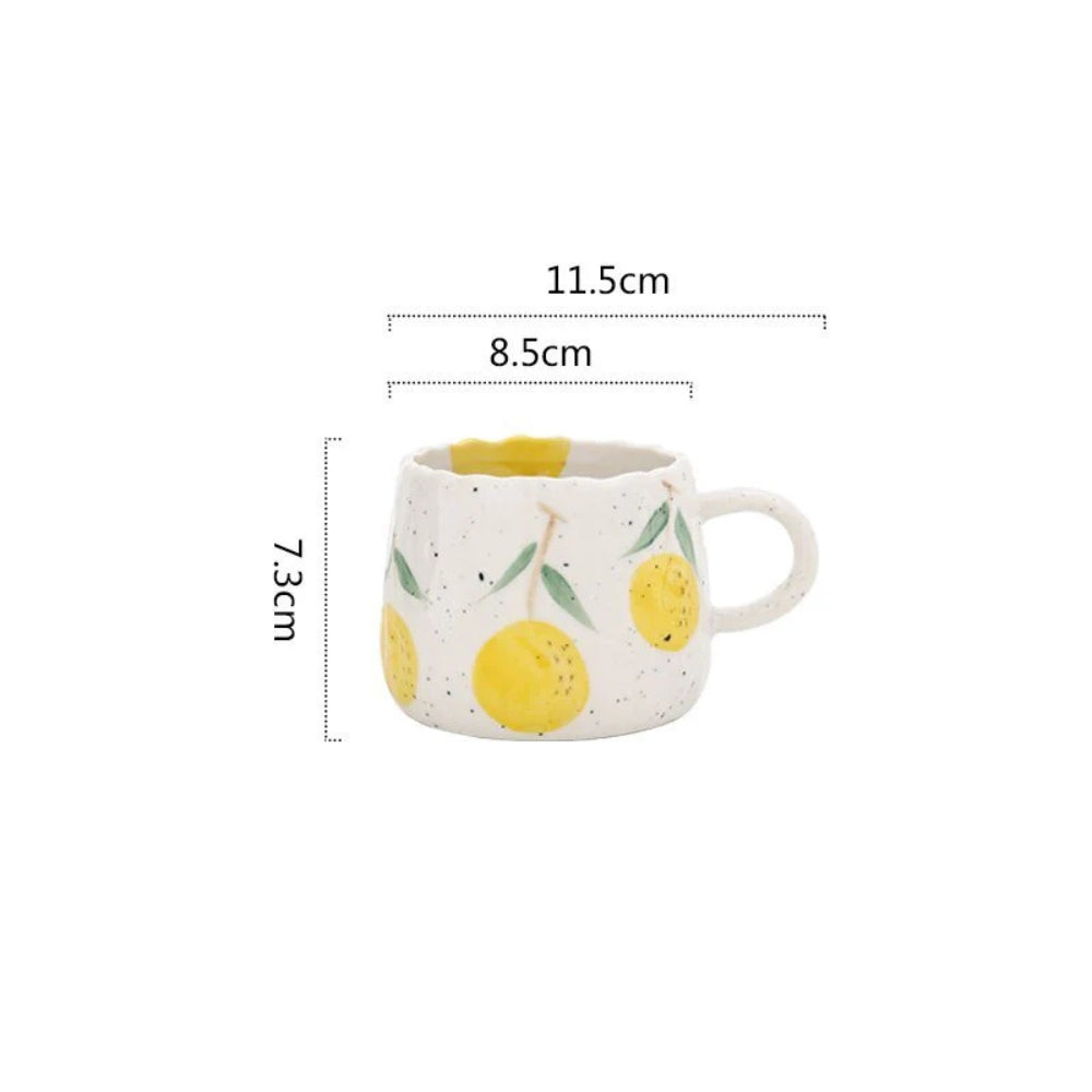 Fruity Delight Ceramic Coffee Mug Set