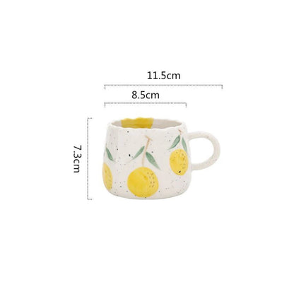 Fruity Delight Ceramic Coffee Mug Set