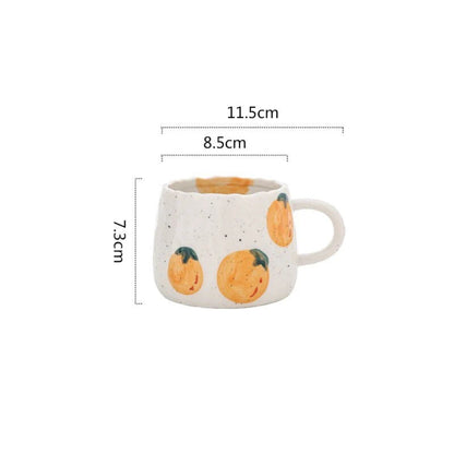 Fruity Delight Ceramic Coffee Mug Set