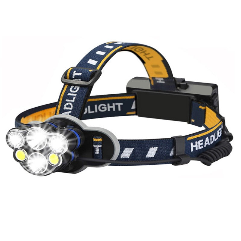 Bright LED Headlight featuring 8 Bulbs