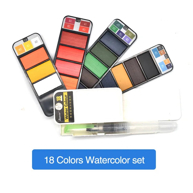 Pocket Watercolor Art Set - Unleash Your Creativity Anywhere