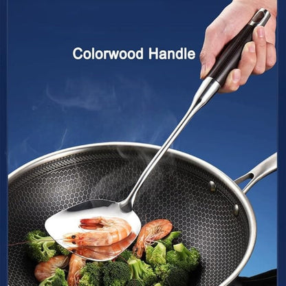 Elegant Steel and Wood Cooking Tool Set | 6-Piece Collection