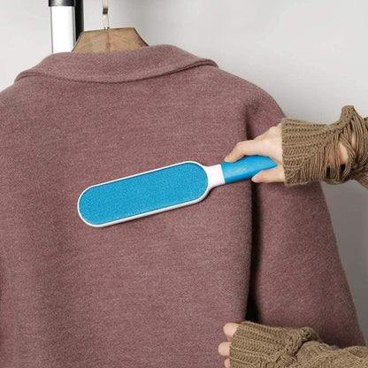 QuickClean Dual-Sided Lint Brush for Effortless Hair Removal