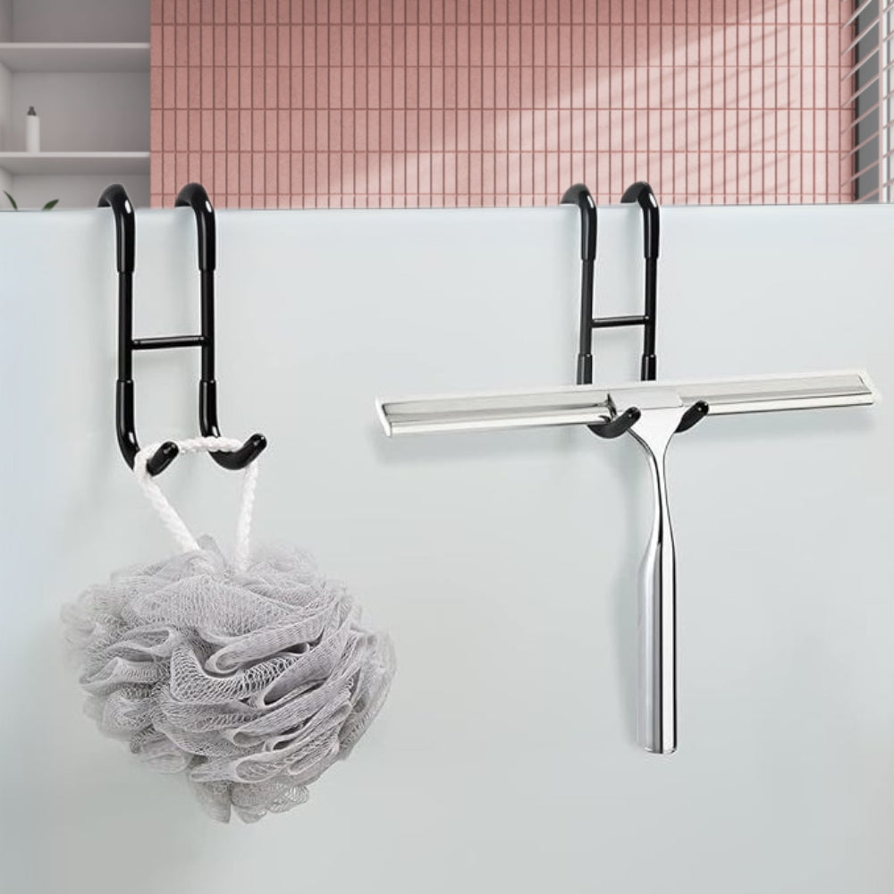 Drill-Free Sleek Bathroom Hanging Hook for Easy Storage