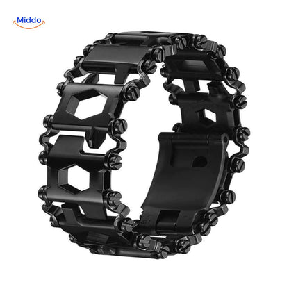 Stainless Steel Tool Bracelet | 29-in-1 Multi-Function Wristband for Any Task