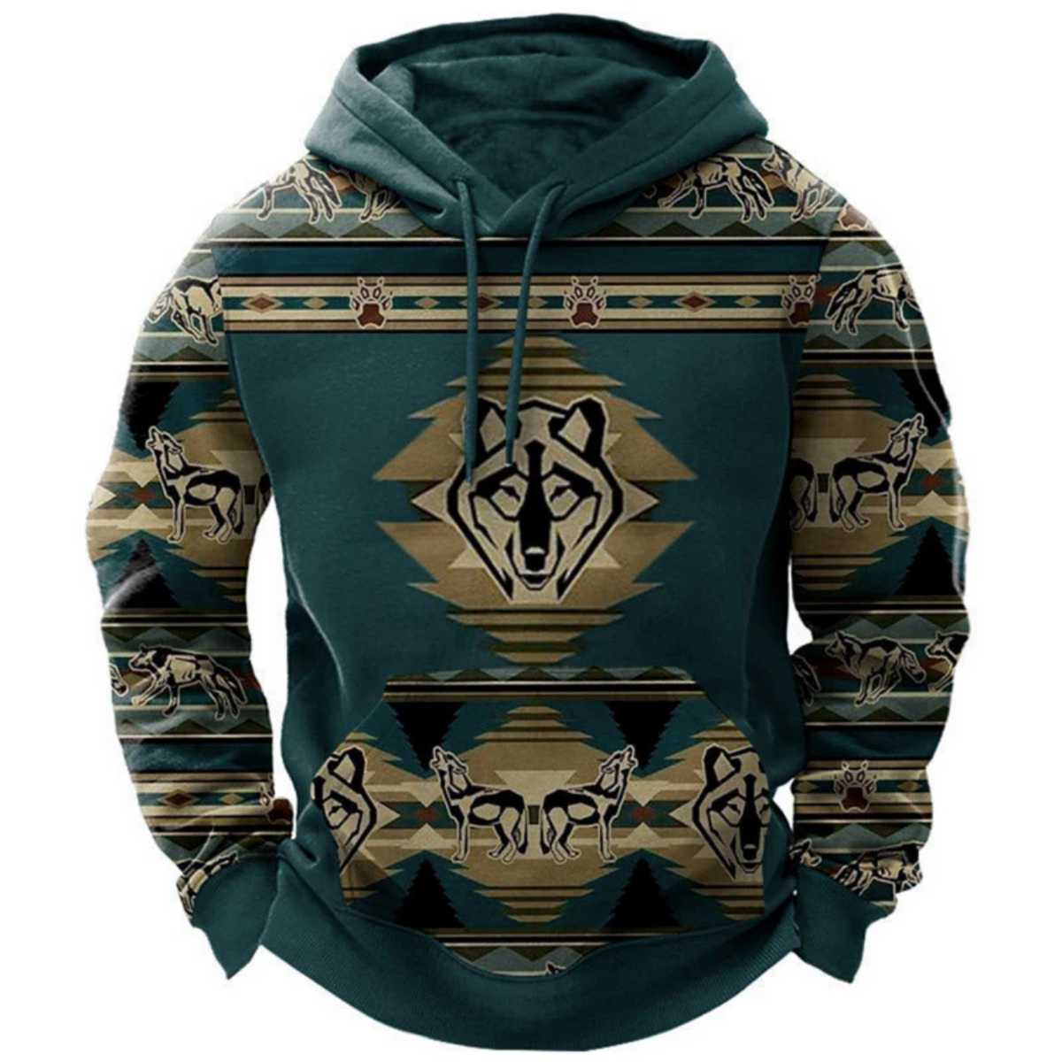 Vibrant Printed Hoodie for Casual Street Style