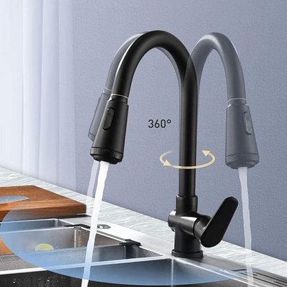 Modern Faucet with Pull-Out Spray Nozzle and Sensor