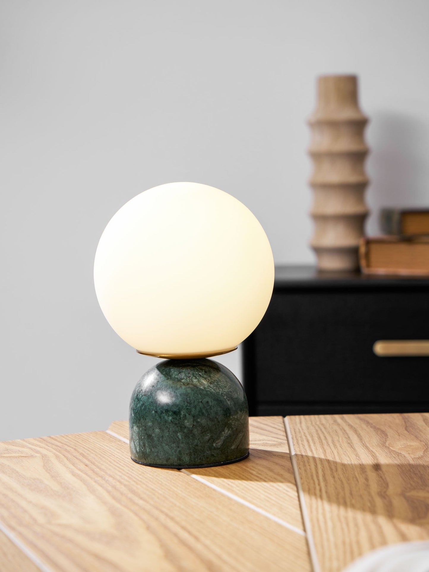 Modern Marble Table Lamp with Sphere Design and Warm Glow