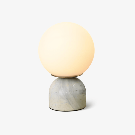 Modern Marble Table Lamp with Sphere Design and Warm Glow