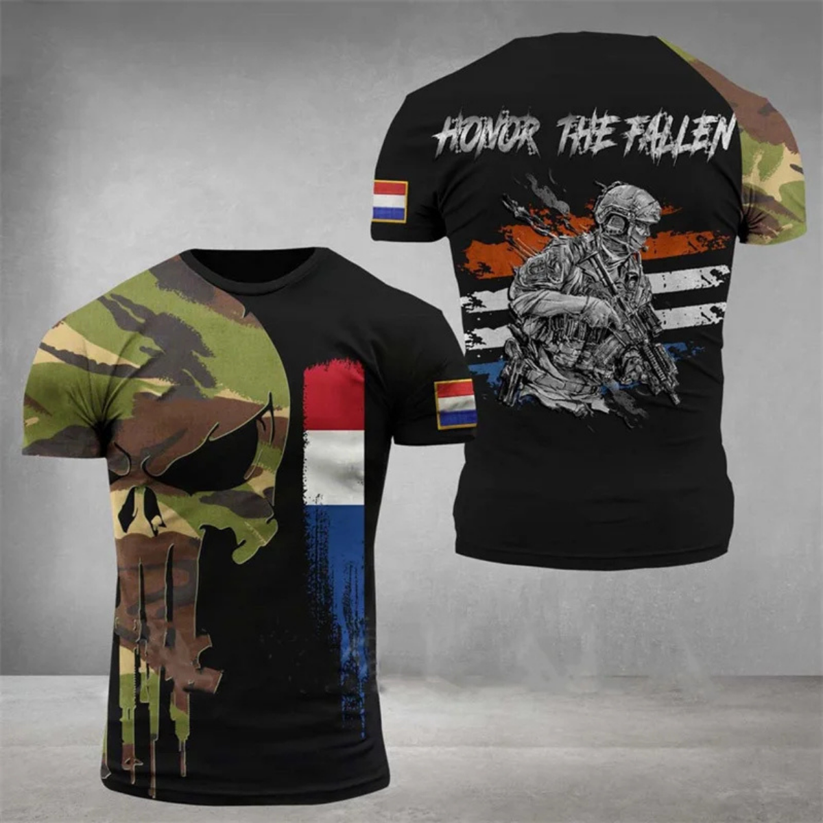 Camouflage Army T-Shirt for Men in Military Style