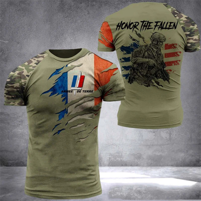 Camouflage Army T-Shirt for Men in Military Style