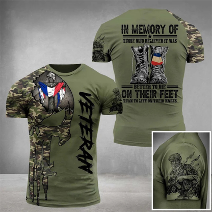 Camouflage Army T-Shirt for Men in Military Style